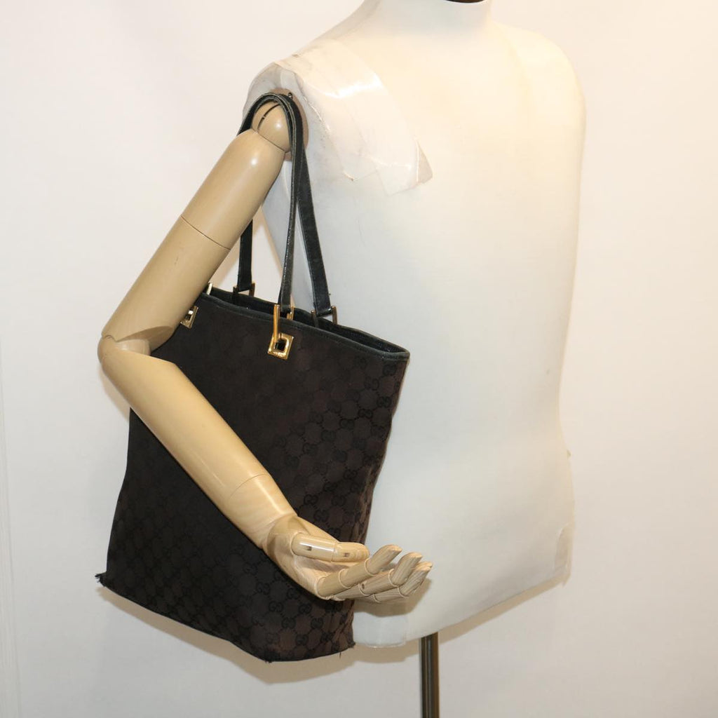 GUCCI Horse Bit GG Canvas Backpack Tote Bag 5Set Brown Black ar7028
