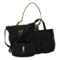 GUCCI GG Canvas Tote Bag 4Set Beige Black ar7263