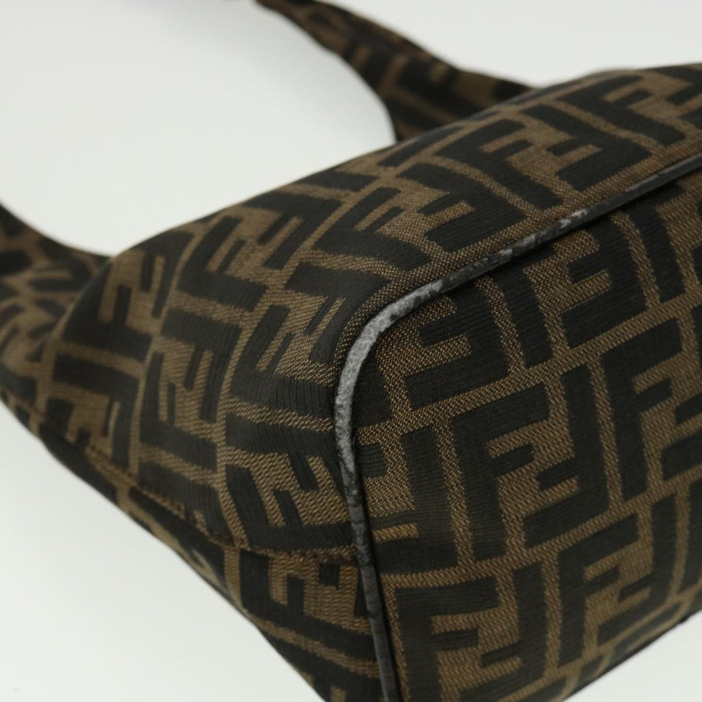 FENDI ZuccaCanvas Mamma Baguette Shoulder Bag Brown ar7283