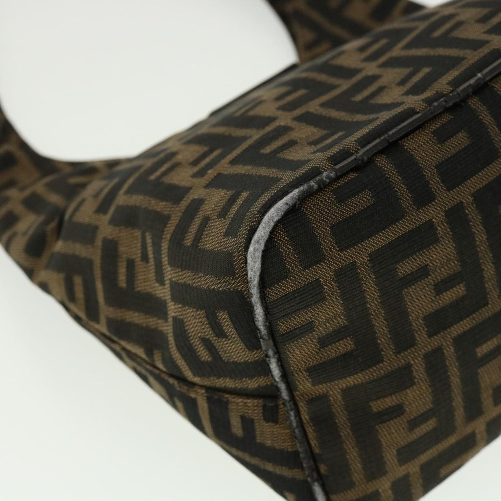 FENDI ZuccaCanvas Mamma Baguette Shoulder Bag Brown ar7283