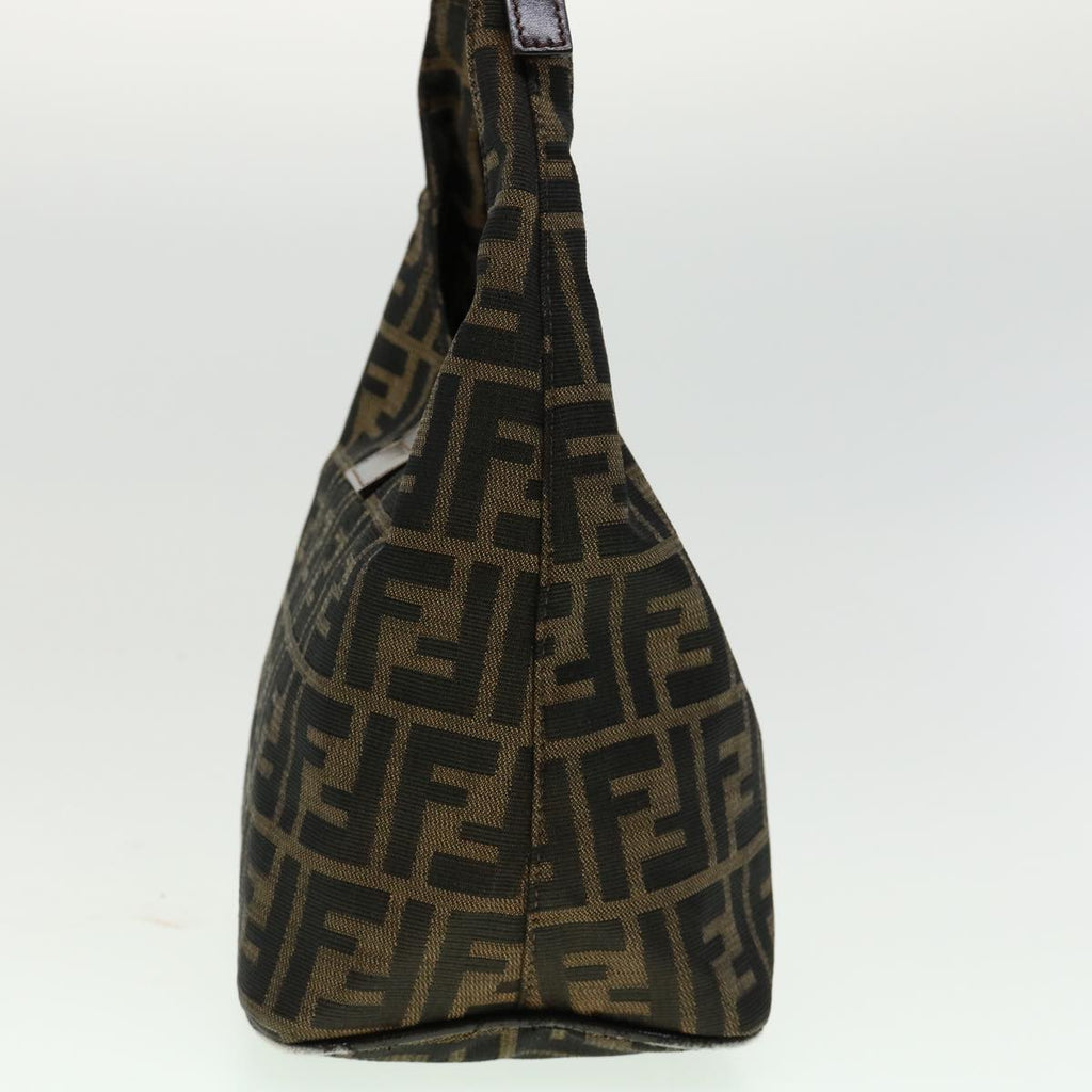 FENDI ZuccaCanvas Mamma Baguette Shoulder Bag Brown ar7283