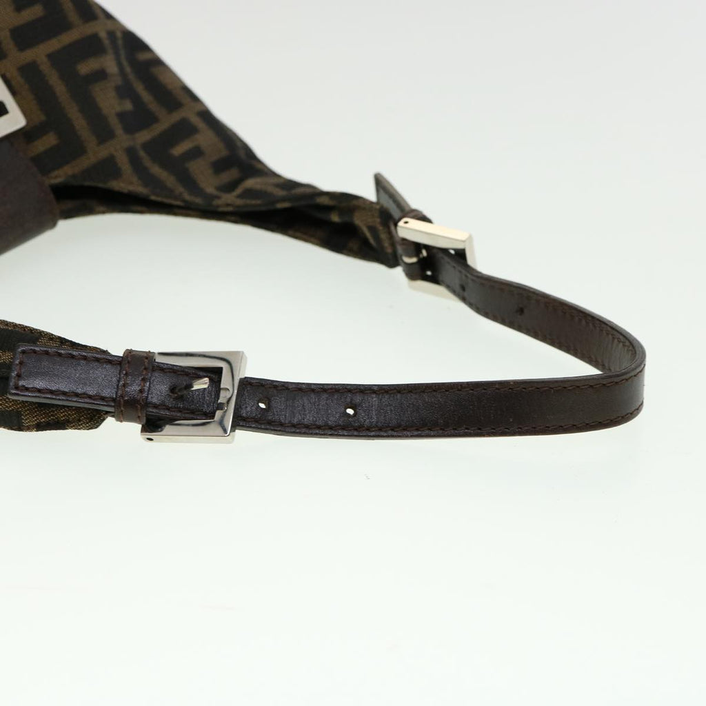 FENDI ZuccaCanvas Mamma Baguette Shoulder Bag Brown ar7283