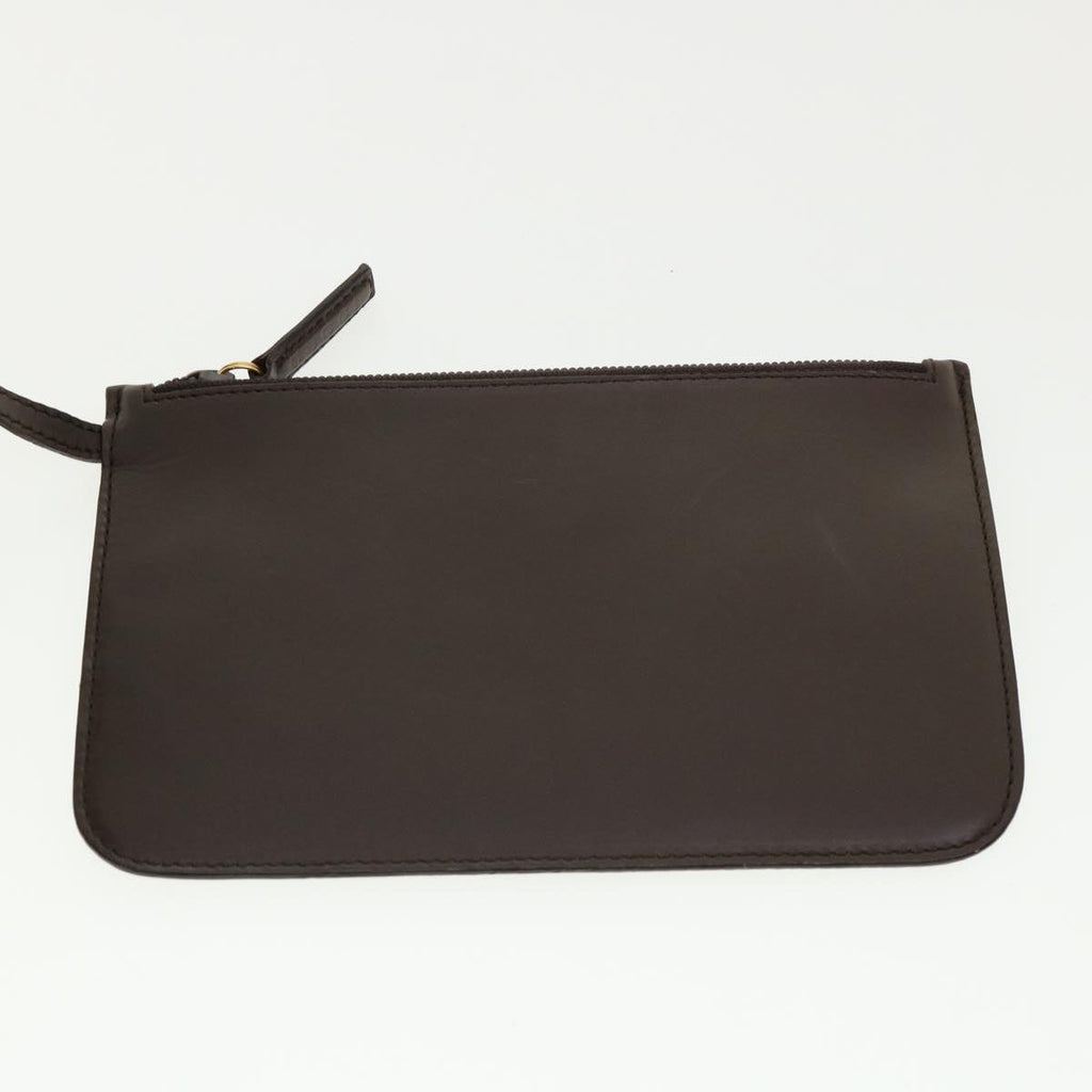 GUCCI Bamboo Hand Bag Leather Brown ar7565