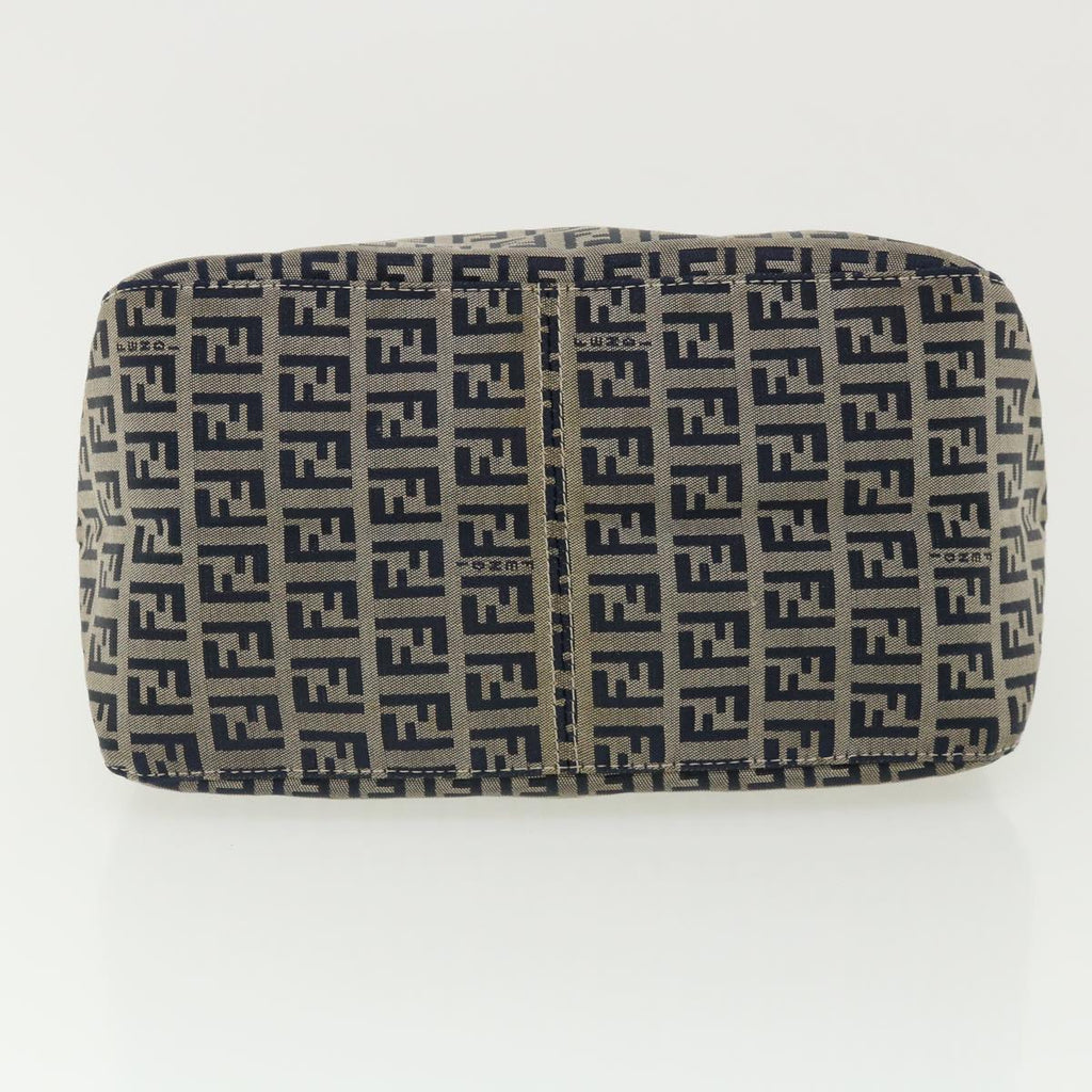 FENDI Zucca Canvas Mamma Baguette Shoulder Bag Navy ar7934