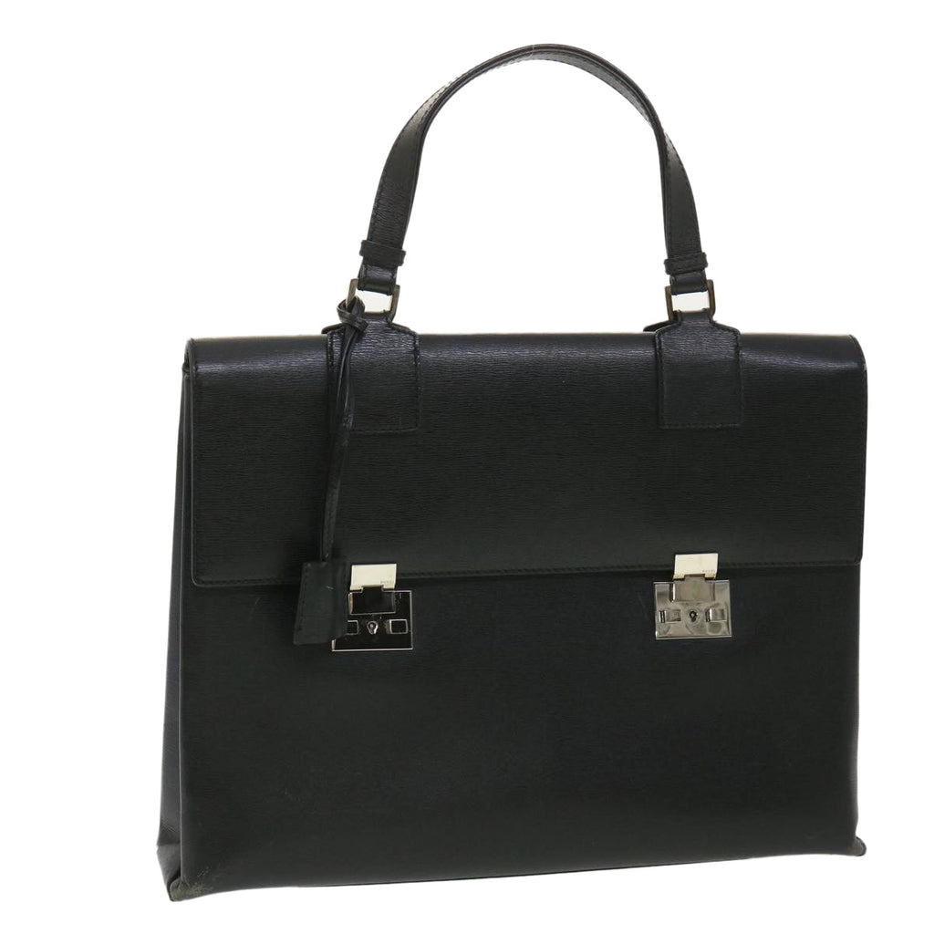 GUCCI Briefcase Leather Black ar8370