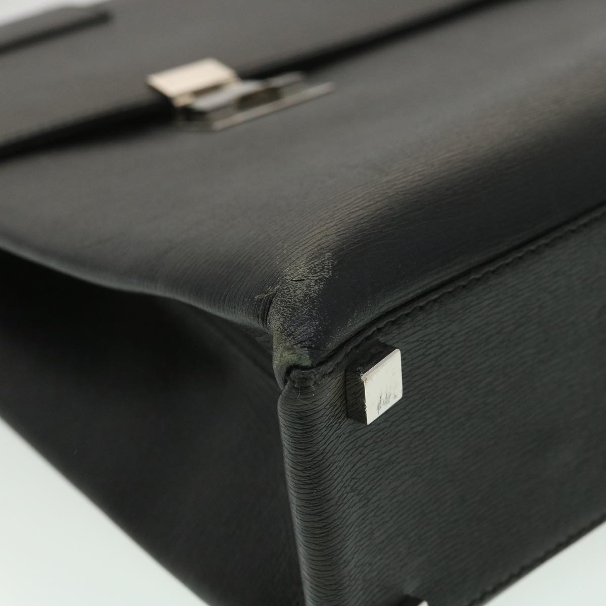 GUCCI Briefcase Leather Black ar8370