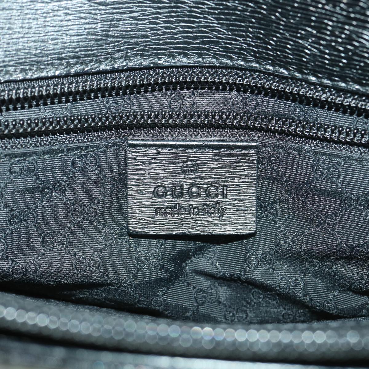 GUCCI Briefcase Leather Black ar8370