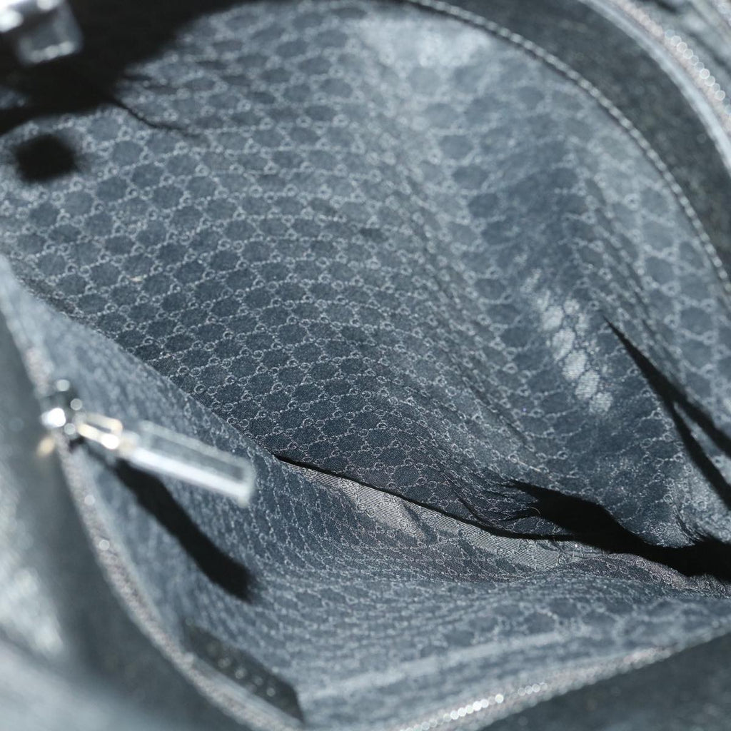 GUCCI Briefcase Leather Black ar8370