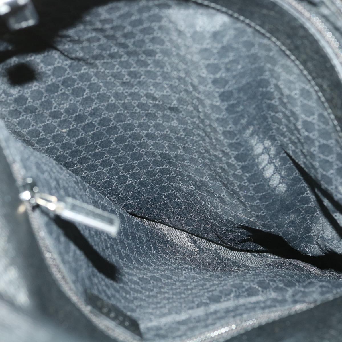 GUCCI Briefcase Leather Black ar8370