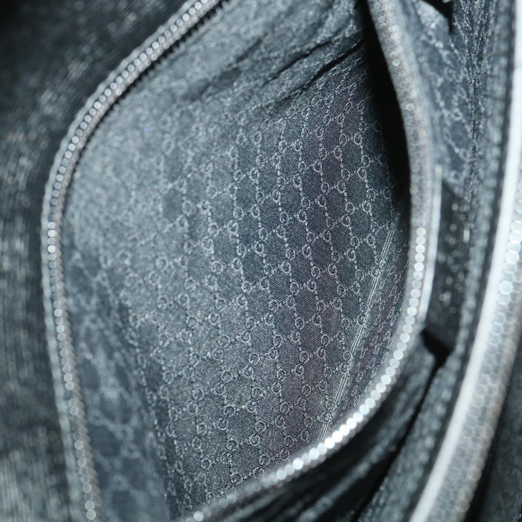 GUCCI Briefcase Leather Black ar8370