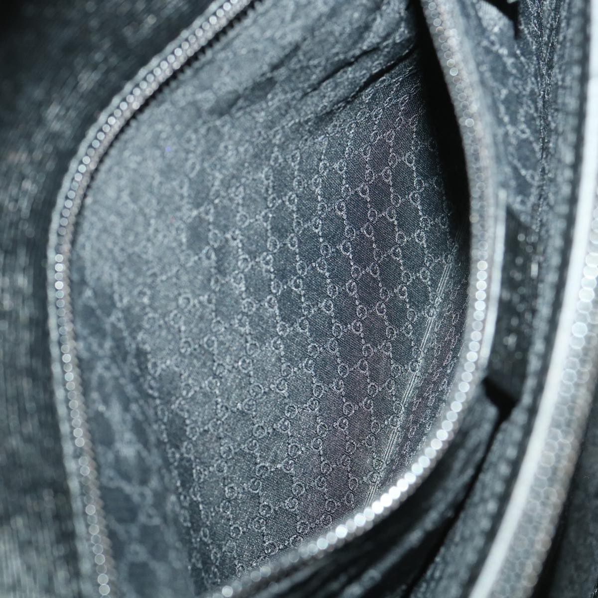 GUCCI Briefcase Leather Black ar8370