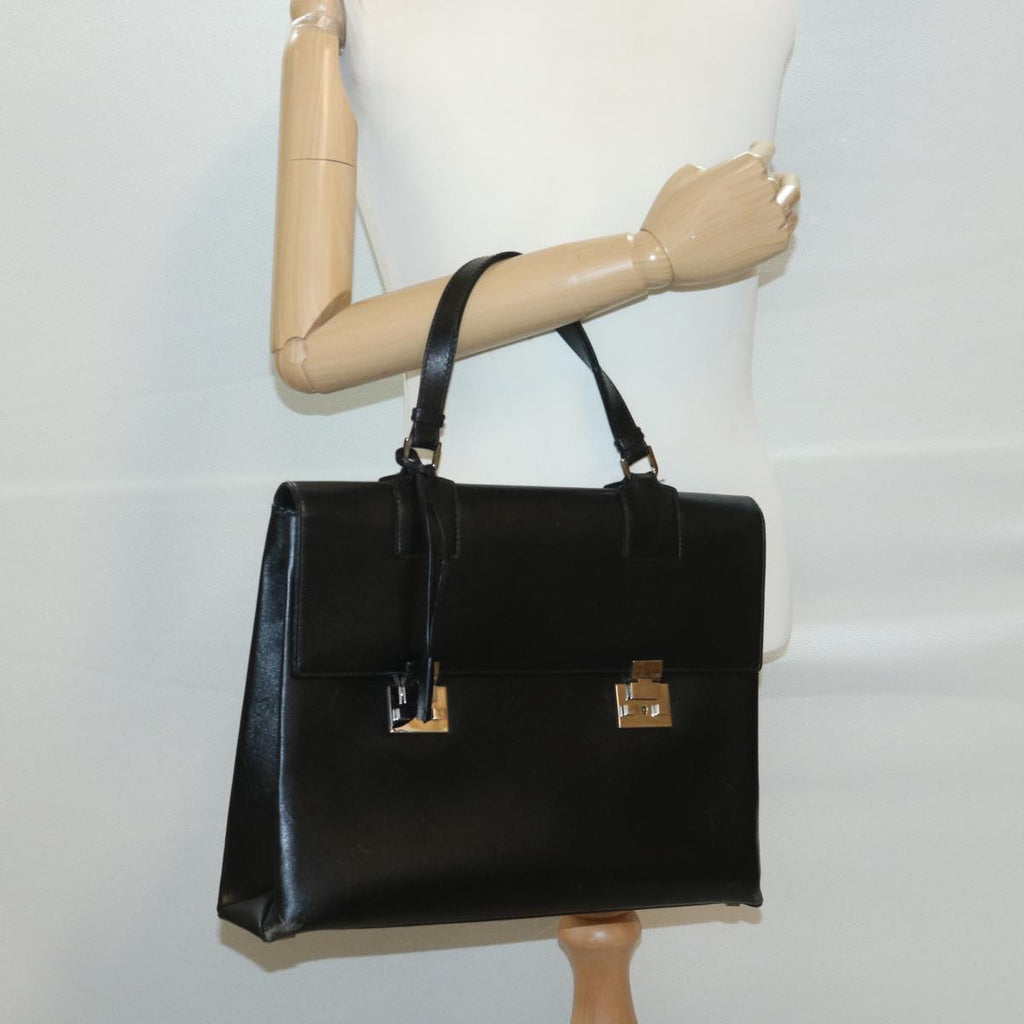 GUCCI Briefcase Leather Black ar8370