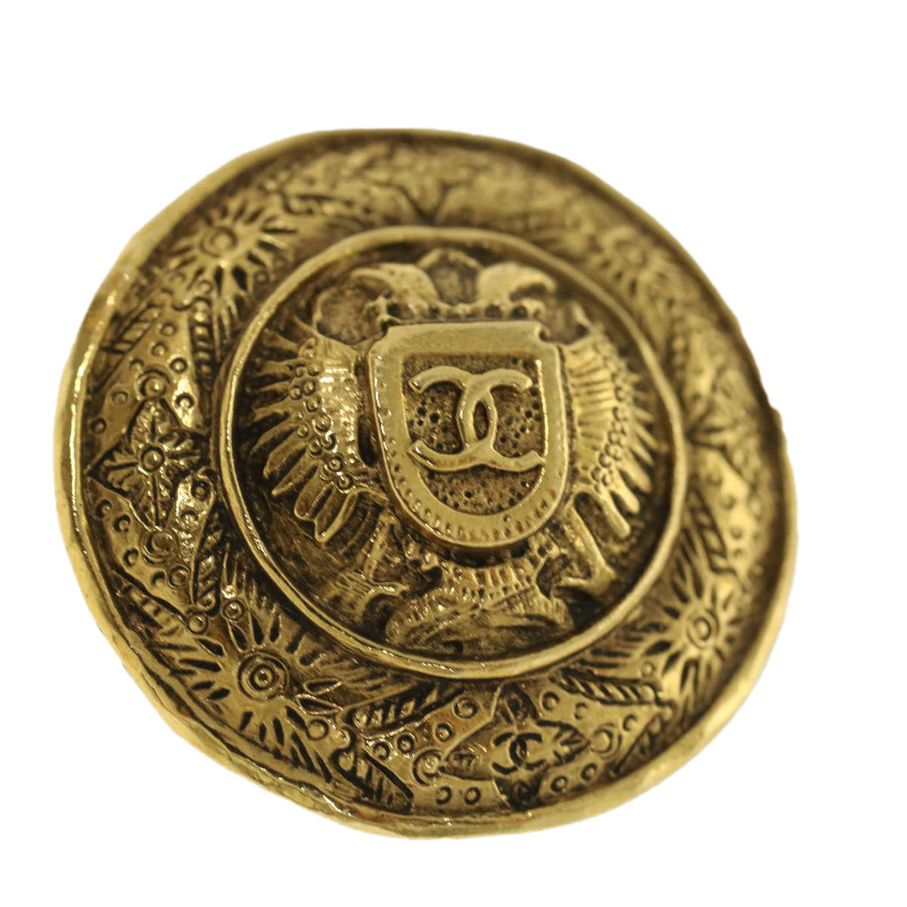 CHANEL Earring Gold Tone CC ar8383