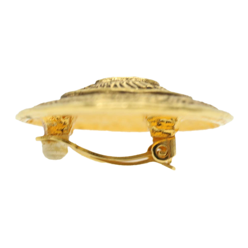 CHANEL Earring Gold Tone CC ar8383