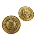 CHANEL Earring Gold Tone CC ar8383