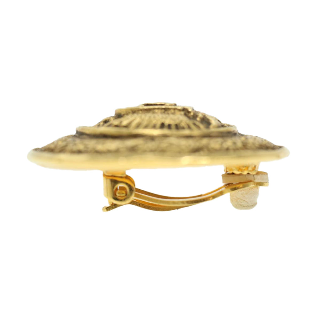 CHANEL Earring Gold Tone CC ar8383