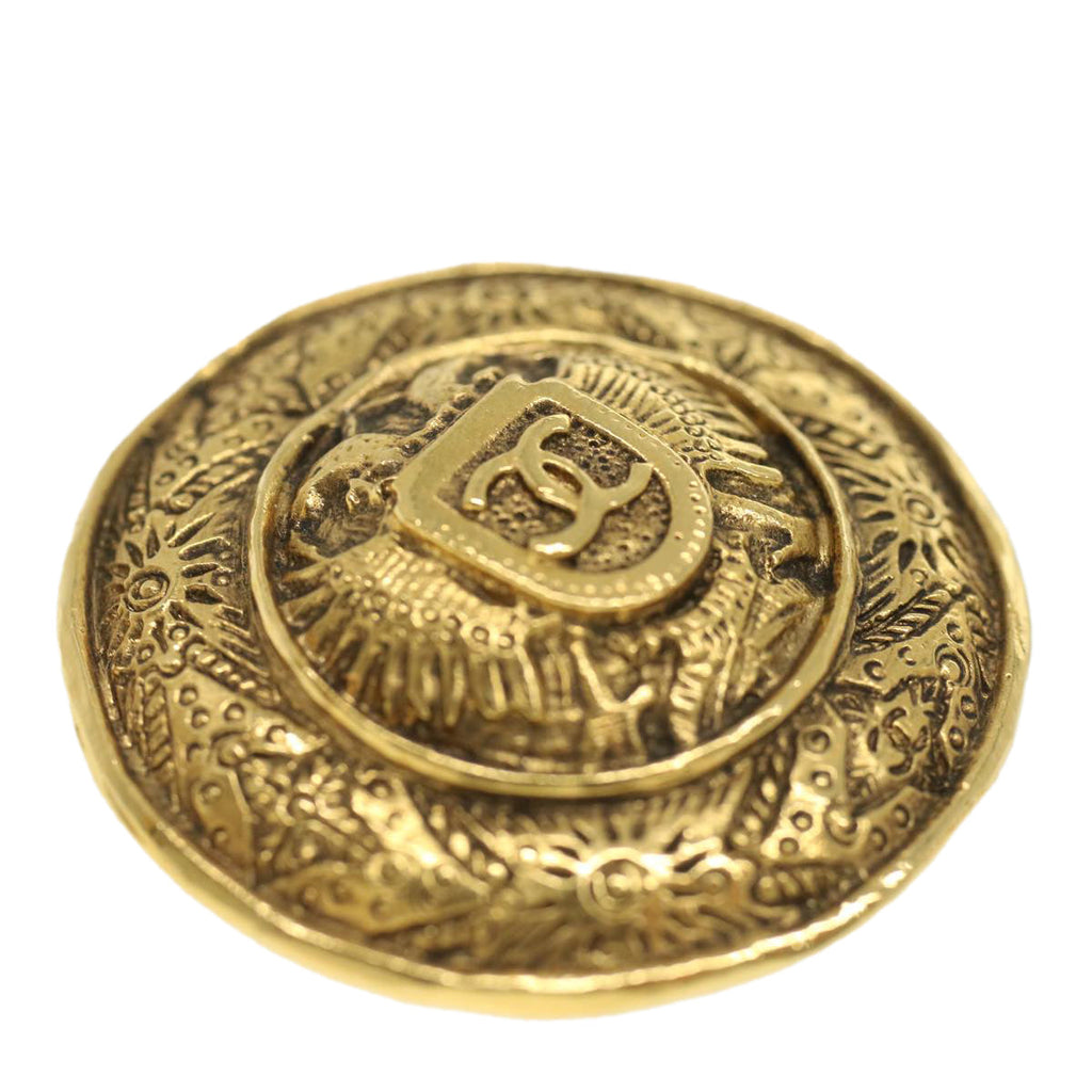CHANEL Earring Gold Tone CC ar8383