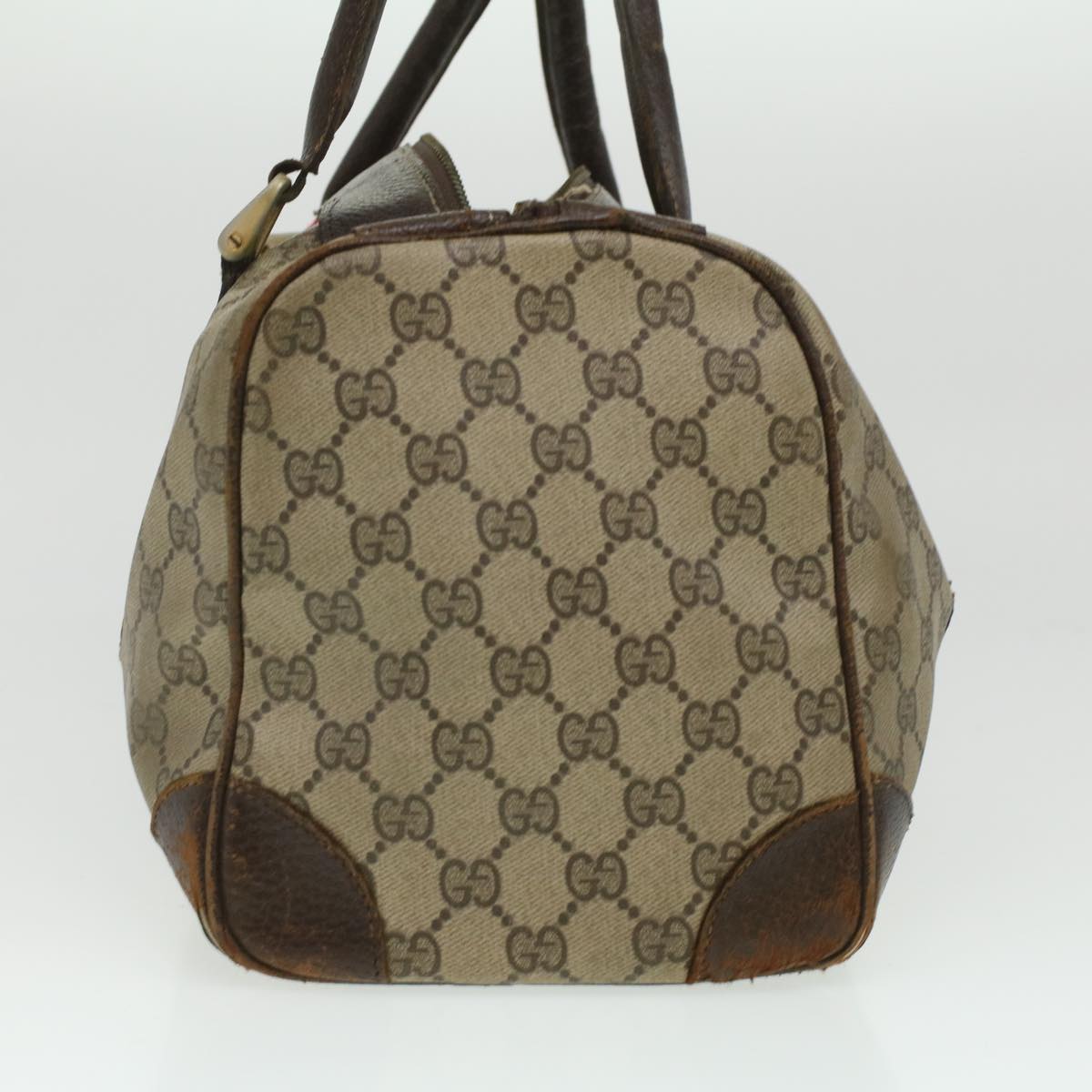 GUCCI GG Canvas Web Sherry Line Hand Bag 2Set Beige Red Green ar8498