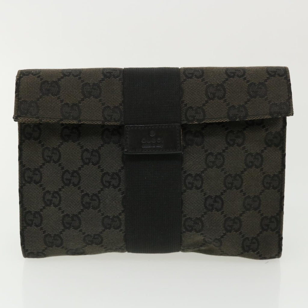 GUCCI GG Canvas Pouch 2Set Black ar8632