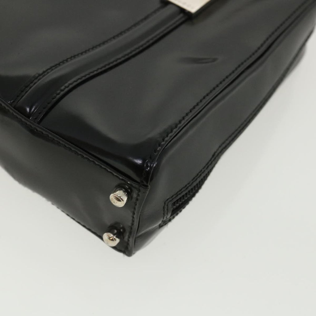 GUCCI Shoulder Bag Patent Leather Black ar8722