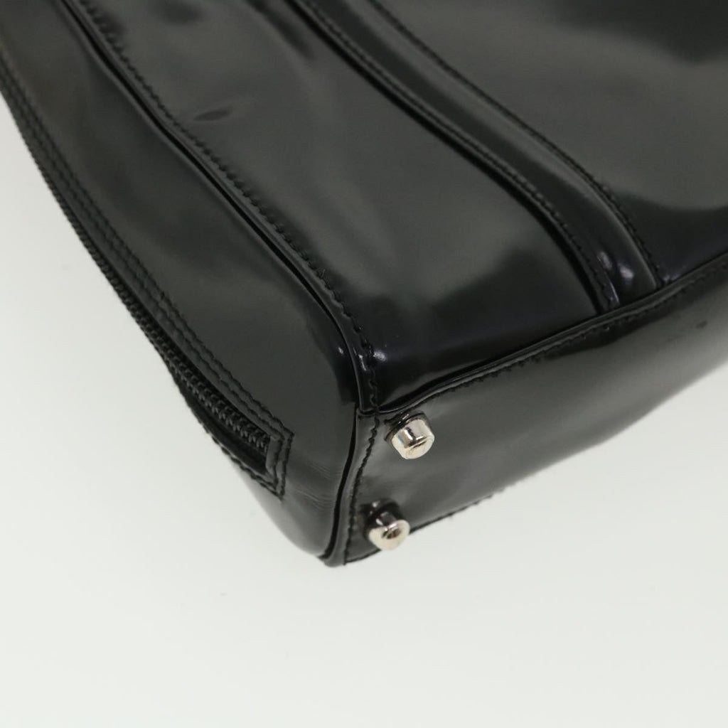 GUCCI Shoulder Bag Patent Leather Black ar8722
