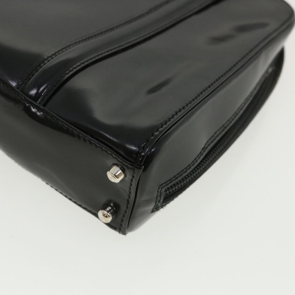 GUCCI Shoulder Bag Patent Leather Black ar8722