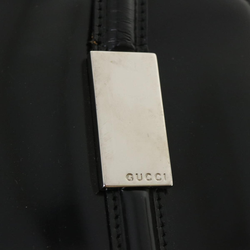 GUCCI Shoulder Bag Patent Leather Black ar8722