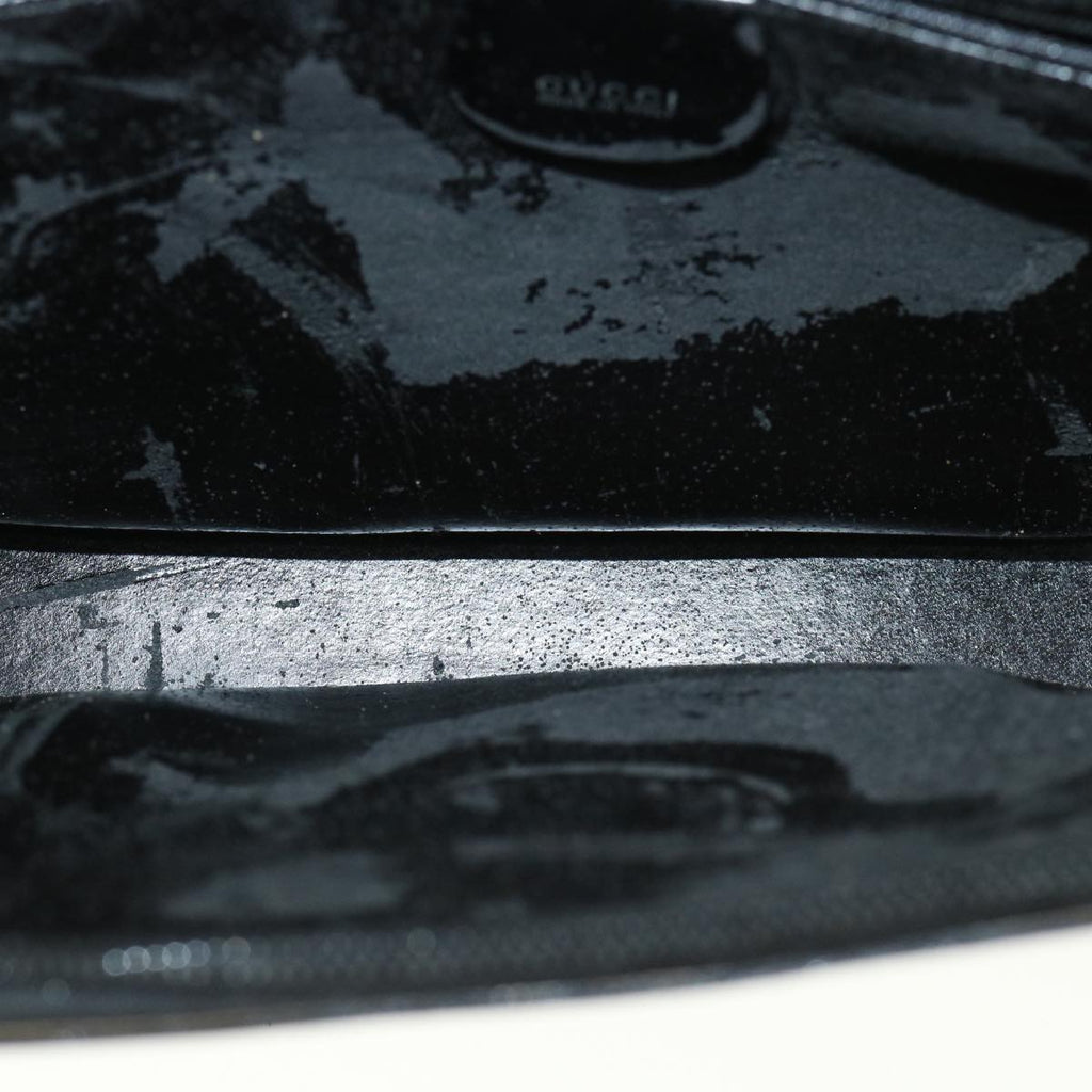 GUCCI Shoulder Bag Patent Leather Black ar8722