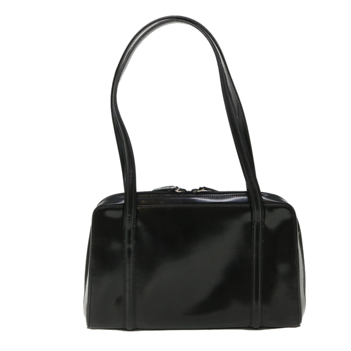 GUCCI Shoulder Bag Patent Leather Black ar8722