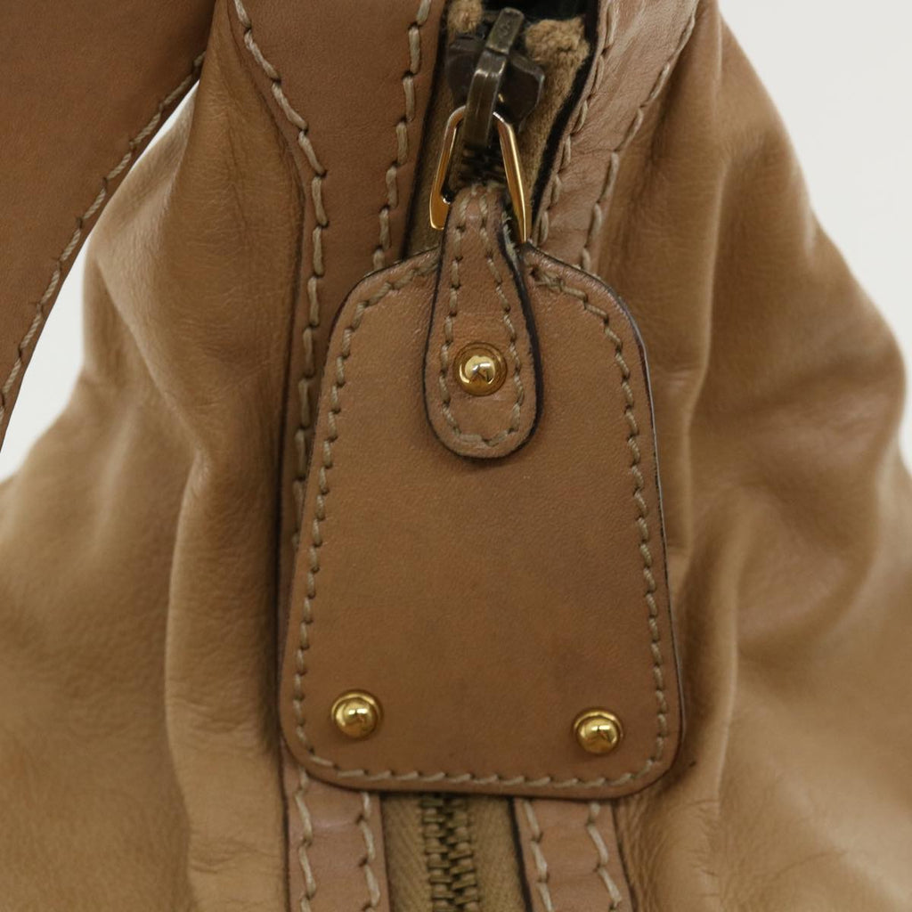 GUCCI Shoulder Bag Leather Beige 211966 ar8735