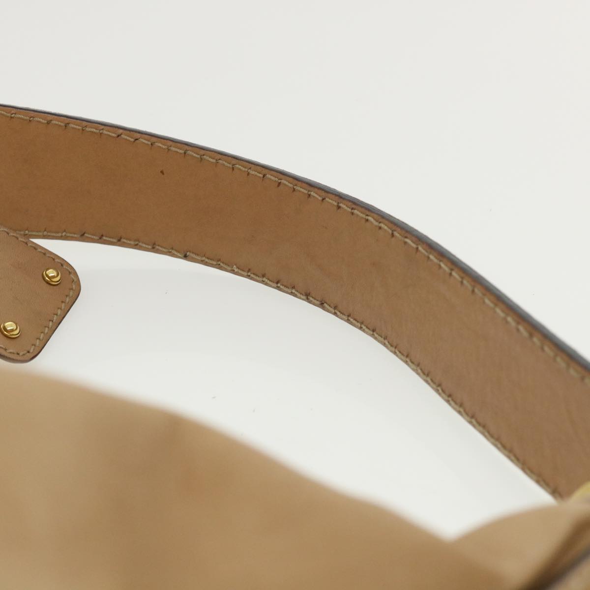 GUCCI Shoulder Bag Leather Beige 211966 ar8735
