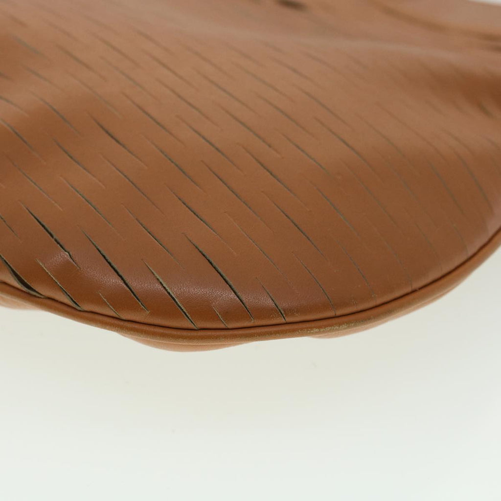 FENDI Shoulder Bag Leather Brown ar8740