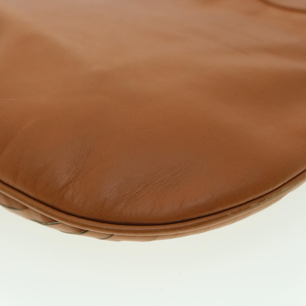FENDI Shoulder Bag Leather Brown ar8740
