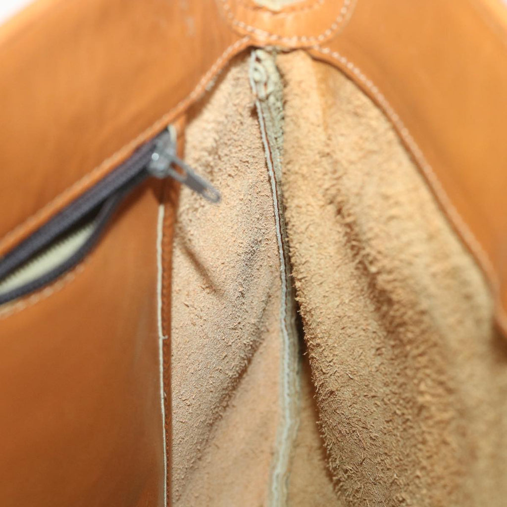 FENDI Shoulder Bag Leather Brown ar8740
