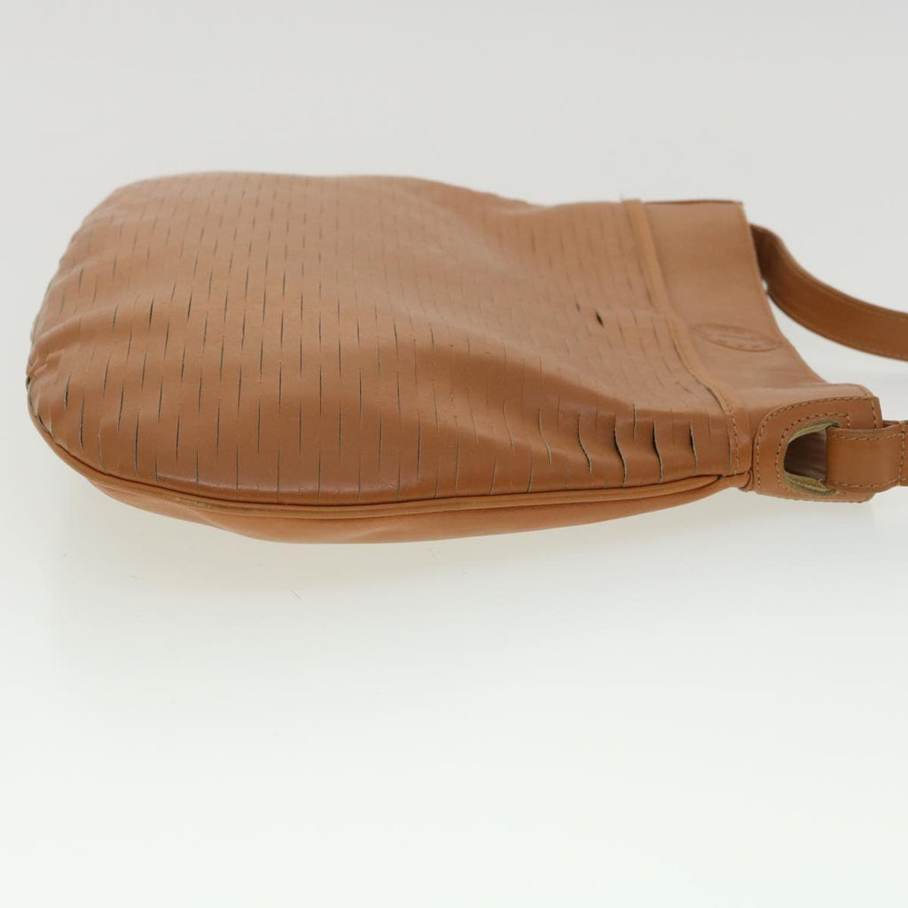 FENDI Shoulder Bag Leather Brown ar8740