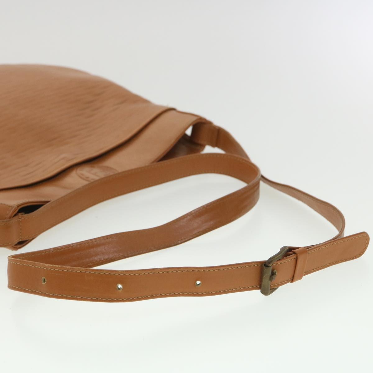 FENDI Shoulder Bag Leather Brown ar8740