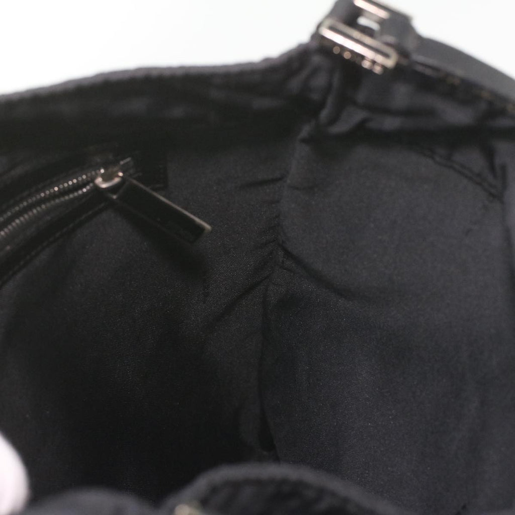 FENDI Zucca Canvas Shoulder Bag Nylon Black ar8812