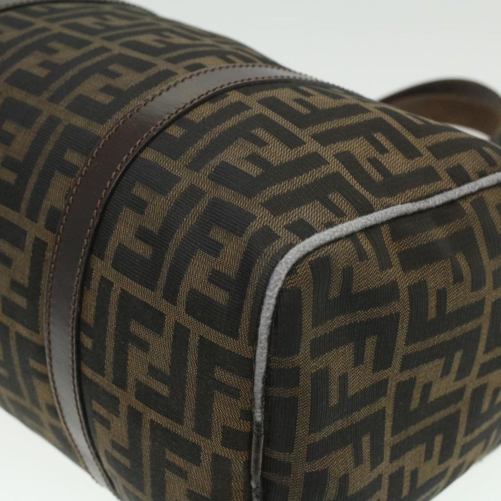 FENDI Zucca Canvas Boston Bag Brown Black 16327 ar8880