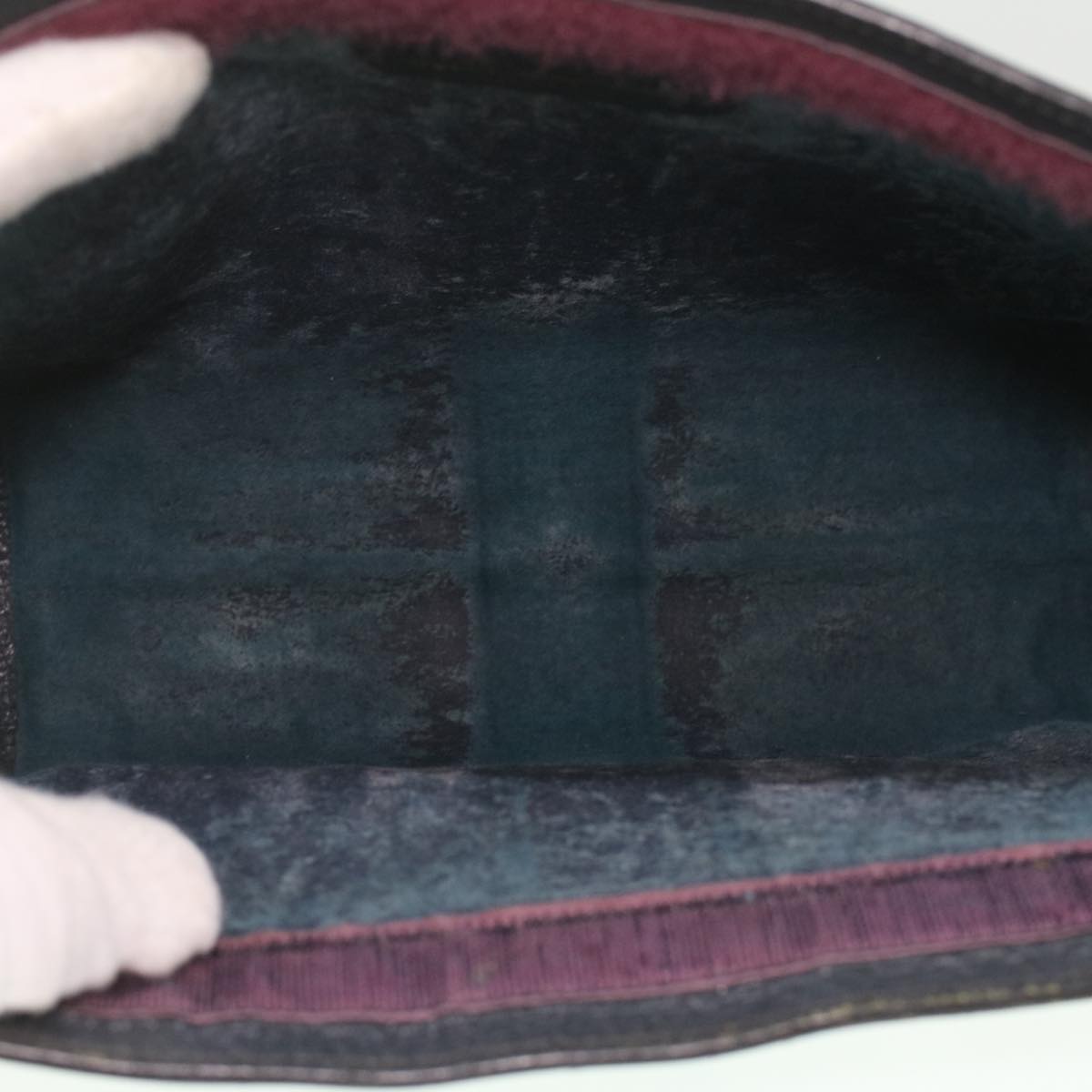GUCCI GG Canvas Sherry Line Clutch Bag PVC Leather Gray Red Navy ar8911