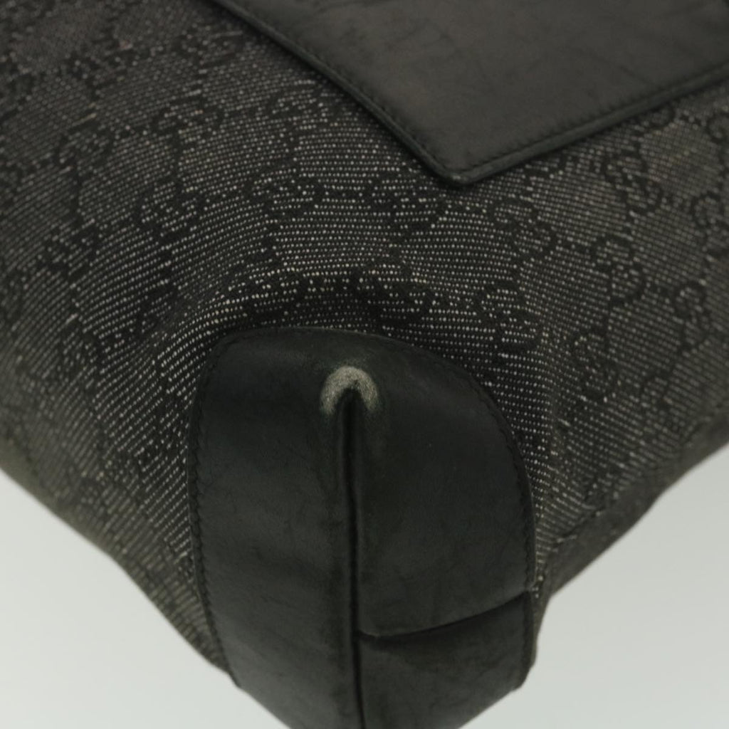 GUCCI GG Canvas Tote Bag Black 28893 ar8950
