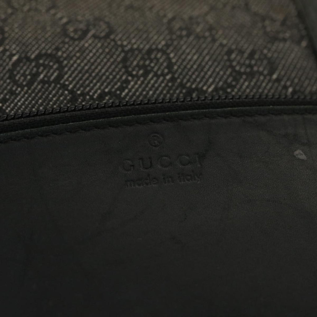 GUCCI GG Canvas Tote Bag Black 28893 ar8950