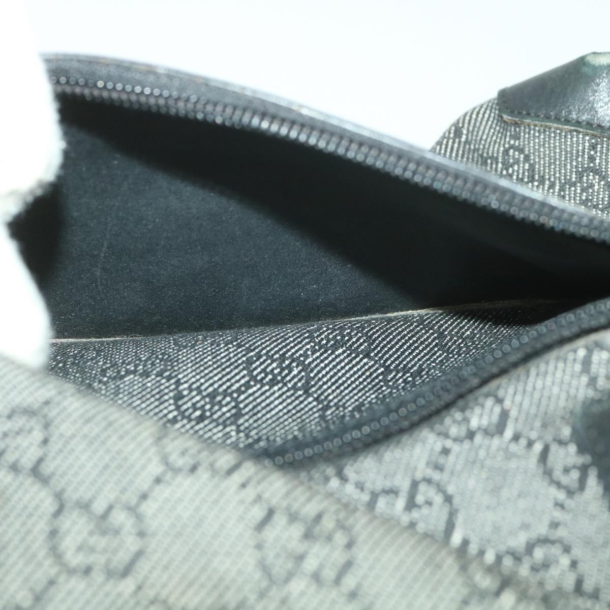 GUCCI GG Canvas Tote Bag Black 28893 ar8950