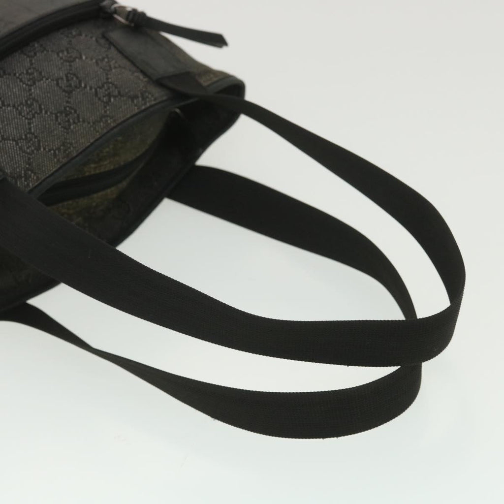 GUCCI GG Canvas Tote Bag Black 28893 ar8950
