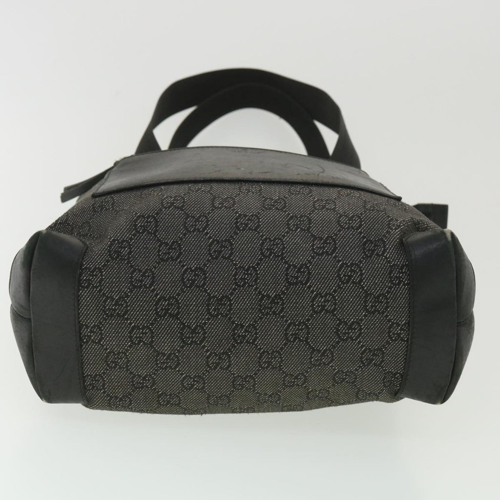 GUCCI GG Canvas Tote Bag Black 28893 ar8950