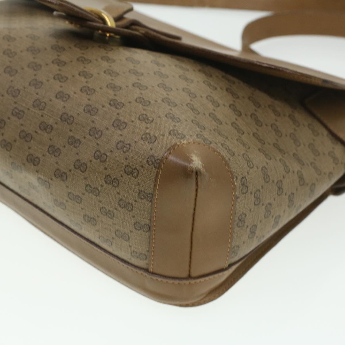 GUCCI Micro GG Canvas Shoulder Bag Beige 001 261 1135 ar8953