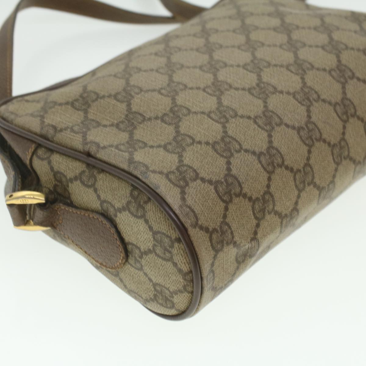 GUCCI GG Canvas Web Sherry Line Shoulder Bag Beige Red Green ar8987
