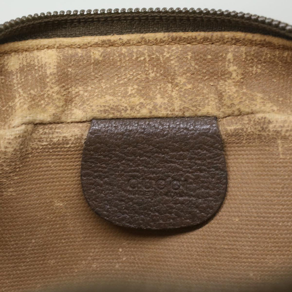 GUCCI GG Canvas Web Sherry Line Shoulder Bag Beige Red Green ar8987