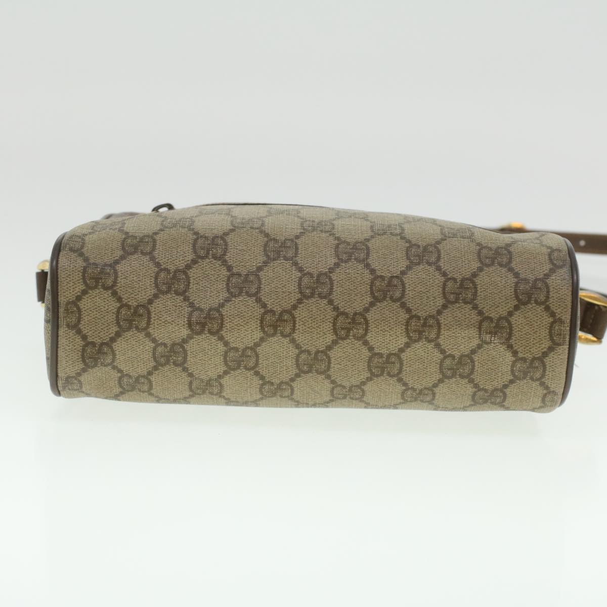 GUCCI GG Canvas Web Sherry Line Shoulder Bag Beige Red Green ar8987