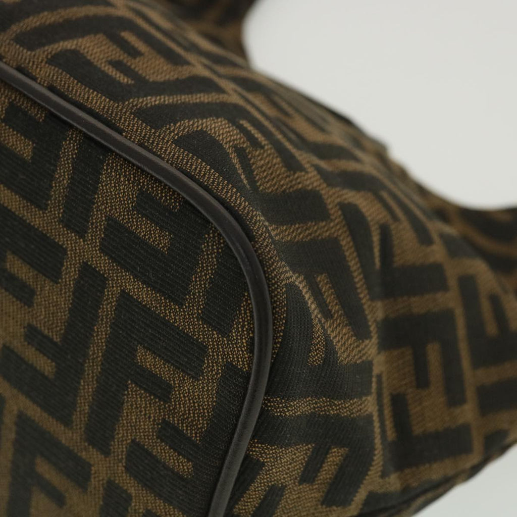 FENDI Zucca Canvas Mamma Baguette Shoulder Bag Brown 2119 26686 008 ar9002