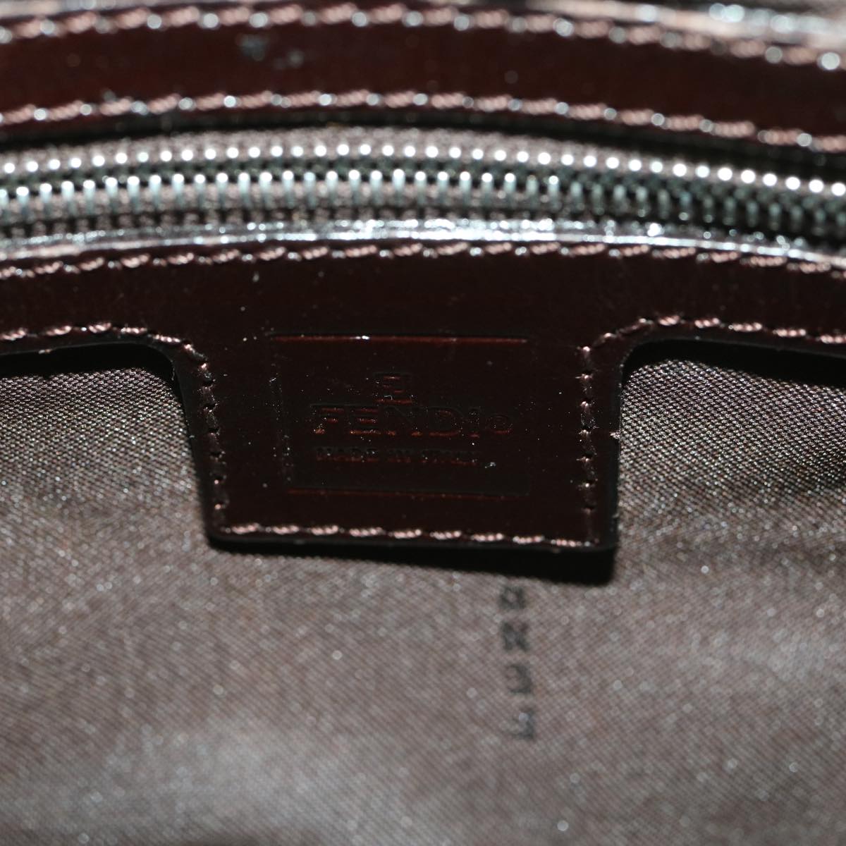 FENDI Zucca Canvas Mamma Baguette Shoulder Bag Brown 2119 26686 008 ar9002